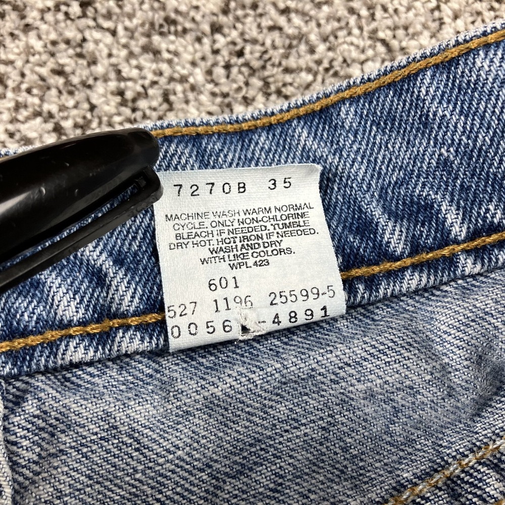 Vintage Levis Jeans 32x30 560 Orange Tab Black Wing‎ Loose Fit Tapered USA Made - Picture 5 of 12
